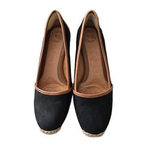 Nature Womans High Wedge Slipon Shoes Size 7 Brown & Black